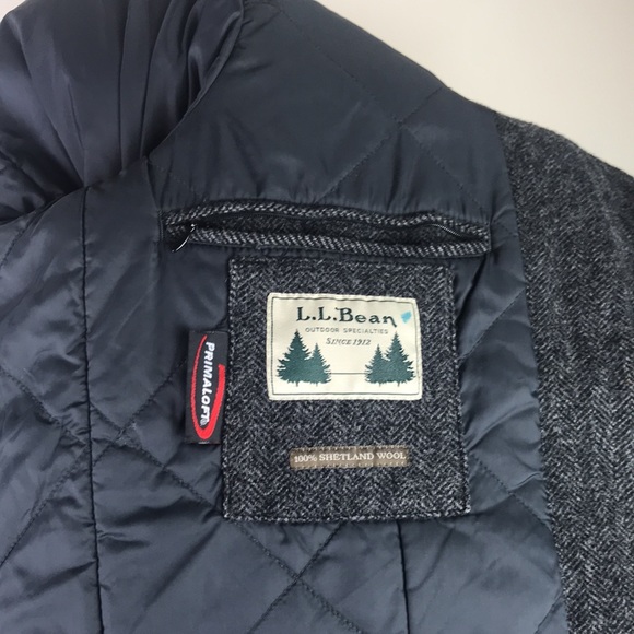 L.L. Bean 100% Shetland Wool Insulated Jacket - Picture 12 of 14